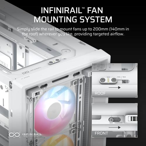 Corsair FRAME 4000D RS ARGB Midi Tower Wit - Image 7