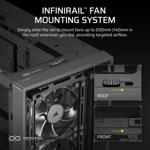 Corsair FRAME 4000D RS Midi Tower Zwart - Image 7