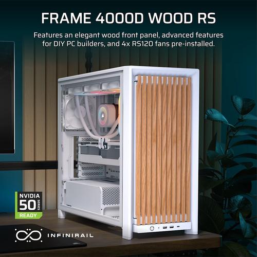 Corsair FRAME 4000D WOOD RS Midi Tower Hout, Wit - Image 5