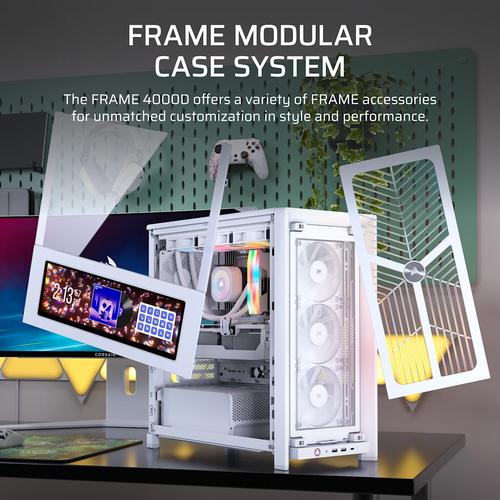 Corsair FRAME 4000D WOOD RS Midi Tower Hout, Wit - Image 6