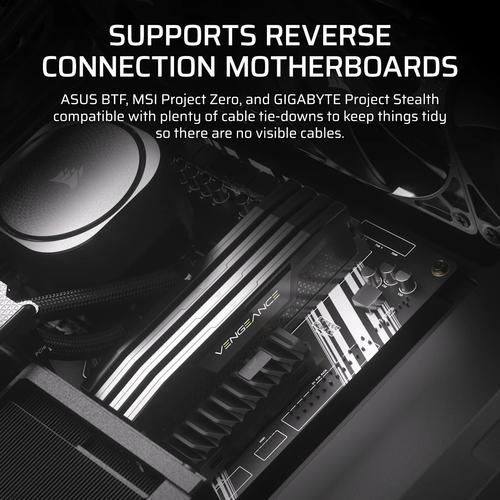 Corsair FRAME 4000D WOOD RS Midi Tower Zwart, Hout - Image 2