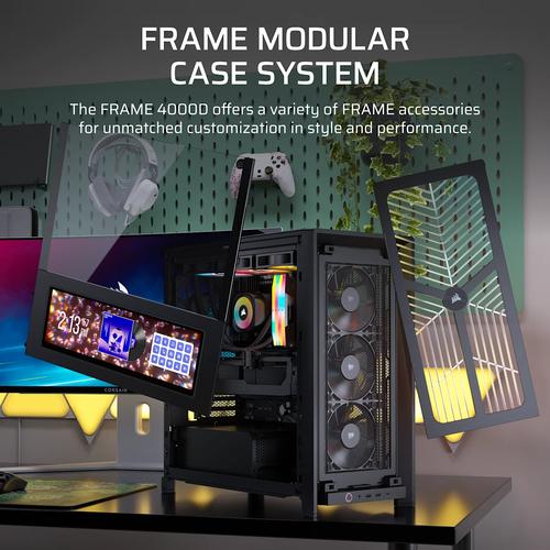 Corsair FRAME 4000D WOOD RS Midi Tower Zwart, Hout - Image 6
