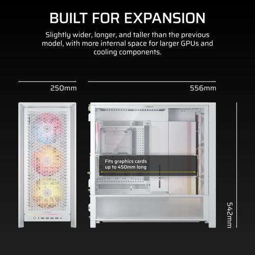 Corsair FRAME 5000D RS ARGB Midi Tower Wit - Image 2