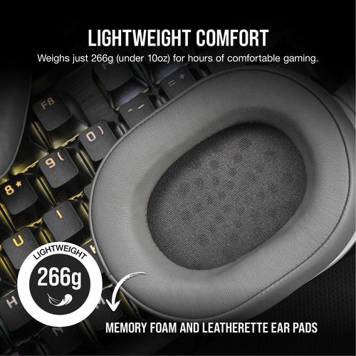 Corsair HS55 WIRELESS Headset Draadloos Hoofdband Gamen Bluetooth Wit - Image 9