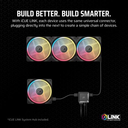 Corsair iCUE LINK LX120-R RGB Computer behuizing Ventilator 12 cm Zwart 3 stuk(s) - Image 7