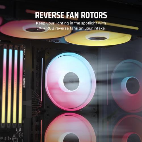 Corsair iCUE LINK LX120-R RGB Computer behuizing Ventilator 12 cm Zwart 1 stuk(s) - Image 5