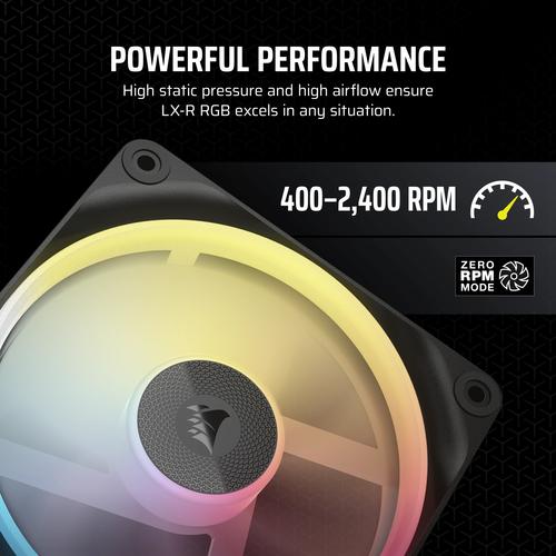 Corsair iCUE LINK LX120-R RGB Computer behuizing Ventilator 12 cm Zwart 1 stuk(s) - Image 8