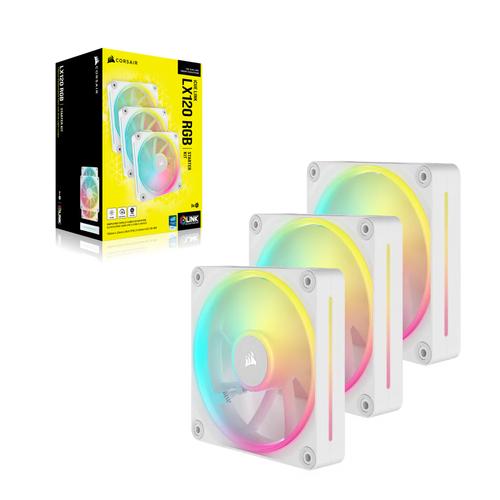 Corsair iCUE LINK LX120 RGB Computer behuizing Ventilator 12 cm Wit 3 stuk(s) - Image 6