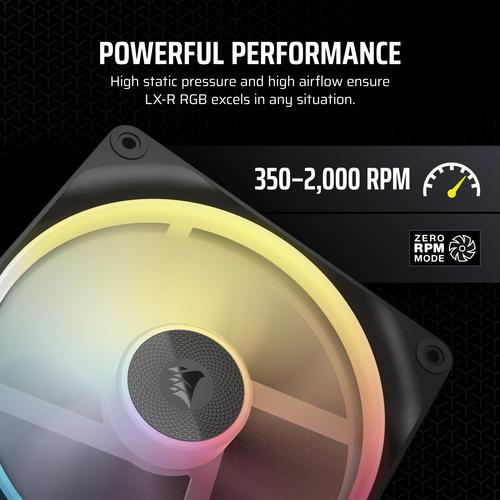 Corsair iCUE LINK LX140-R RGB Computer behuizing Ventilator 14 cm Zwart 1 stuk(s) - Image 8