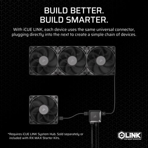 Corsair iCUE LINK RX120 MAX Computer behuizing Ventilator 12 cm Zwart 1 stuk(s) - Image 7