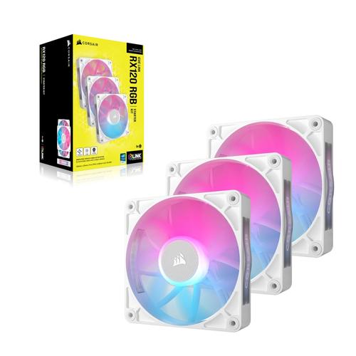 Corsair iCUE LINK RX120 RGB Computer behuizing Ventilator 12 cm Wit 3 stuk(s) - Image 8