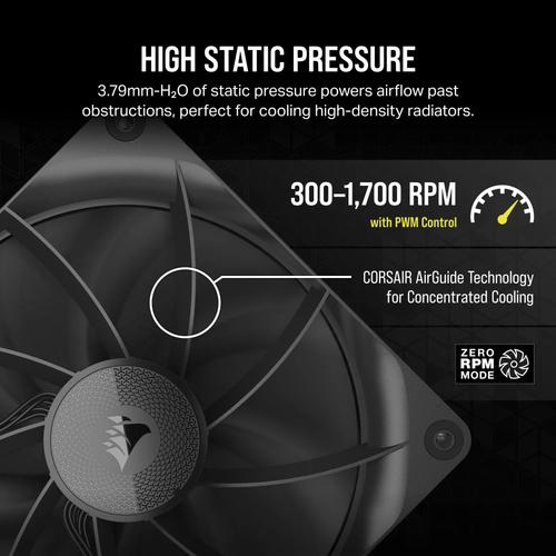 Corsair iCUE LINK RX140 Computer behuizing Ventilator 14 cm Zwart 2 stuk(s) - Image 4