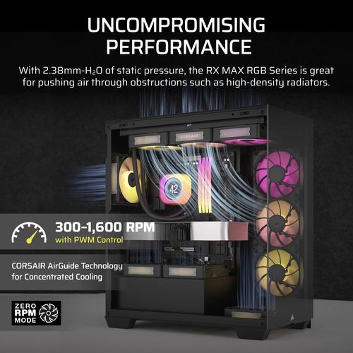 Corsair iCUE LINK RX140 MAX RGB Computer behuizing Ventilator 14 cm Zwart 2 stuk(s) - Image 7