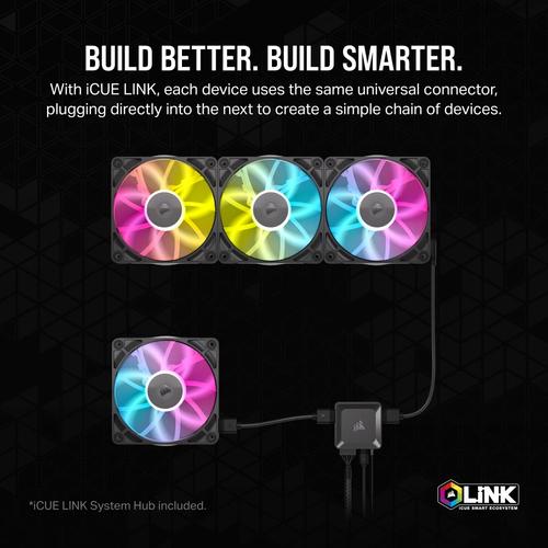 Corsair iCUE LINK RX140 RGB Computer behuizing Ventilator 14 cm Zwart 2 stuk(s) - Image 3