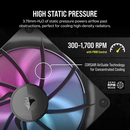 Corsair iCUE LINK RX140 RGB Computer behuizing Ventilator 14 cm Zwart 2 stuk(s) - Image 4