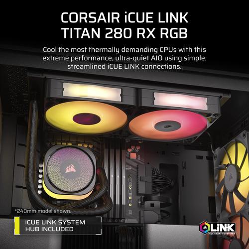 Corsair iCUE LINK TITAN RX RGB Processor Alles-in-één vloeistofkoeler 14 cm Zwart 1 stuk(s) - Image 8