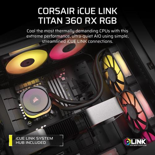 Corsair iCUE LINK TITAN RX RGB Processor Alles-in-één vloeistofkoeler 12 cm Zwart 1 stuk(s) - Image 8