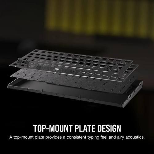 Corsair K65 PLUS WIRELESS 75 % RGB toetsenbord Gamen RF draadloos + USB QWERTY Engels Zwart - Image 2