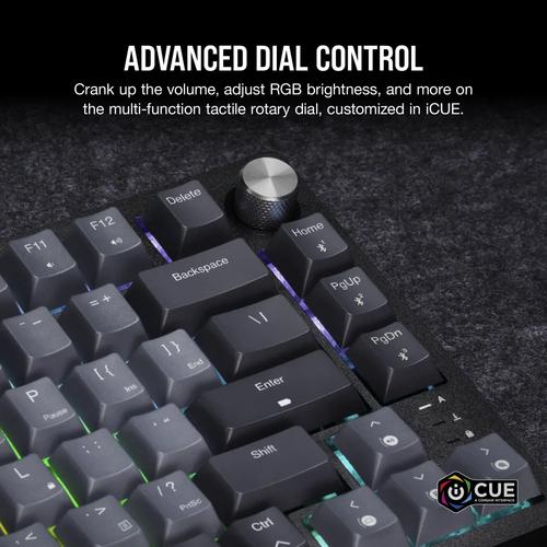 Corsair K65 PLUS WIRELESS 75 % RGB toetsenbord Gamen RF draadloos + USB QWERTY Engels Zwart - Image 5