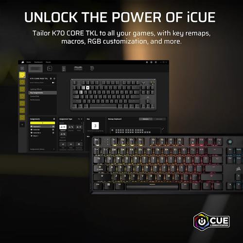 Corsair K70 CORE TKL toetsenbord Gamen USB Zwart - Image 9