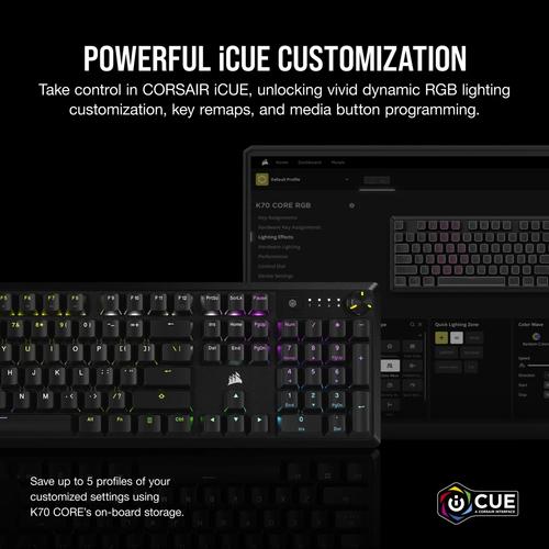 Corsair K70 toetsenbord Gamen USB Zwart - Image 6
