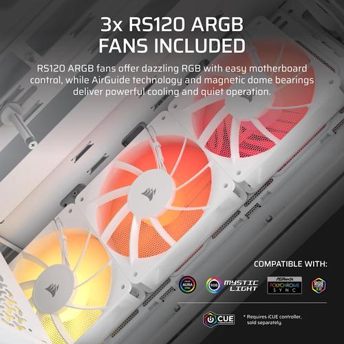 Corsair Midi Tower 3200D RS ARGB PC Case Wit - Image 6