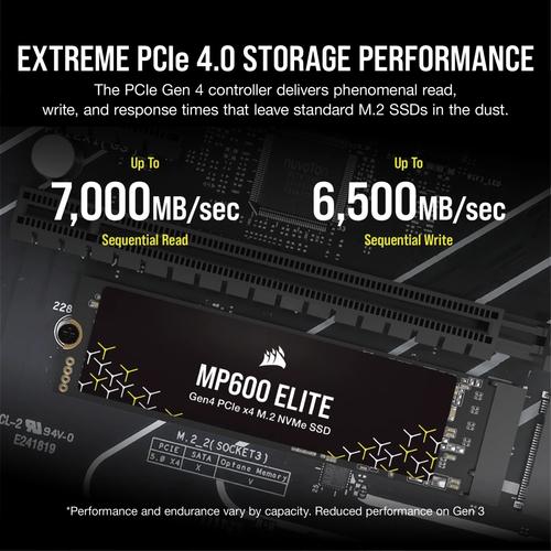Corsair MP600 ELITE 1 TB M.2 PCI Express 4.0 NVMe 3D TLC - Image 5