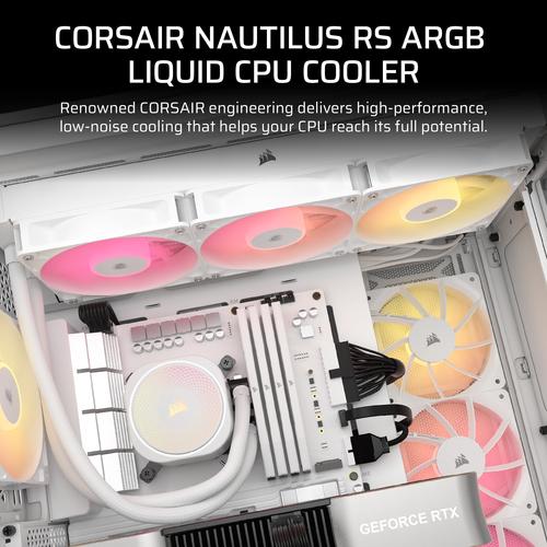 Corsair Nautilus 240 RS ARGB Liquid Processor Alles-in-één vloeistofkoeler Wit 1 stuk(s) - Image 10