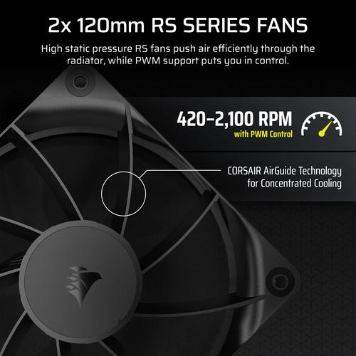 Corsair Nautilus 240 RS LCD Processor Alles-in-één vloeistofkoeler 12 cm Zwart 1 stuk(s) - Image 7