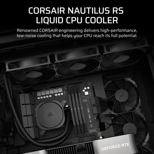 Corsair Nautilus 360 RS Moederbord Alles-in-één vloeistofkoeler Zwart - Image 9