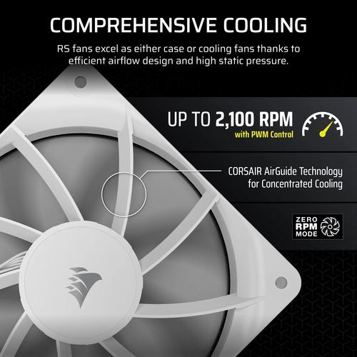 Corsair RS120 Computer behuizing Ventilator 12 cm Wit 1 stuk(s) - Image 9