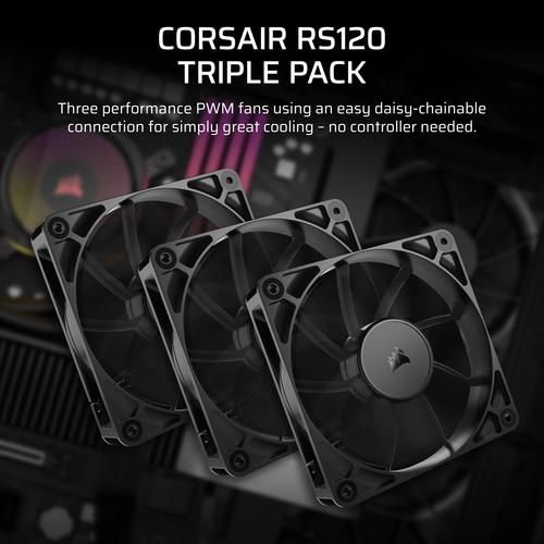 Corsair RS120 Computer behuizing Ventilator 12 cm Zwart 3 stuk(s) - Image 7