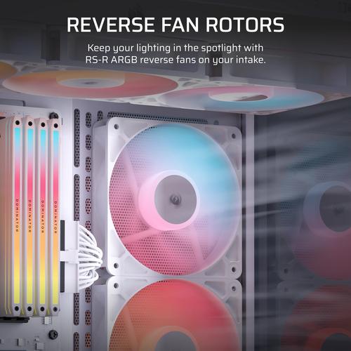 Corsair RS120-R ARGB Computer behuizing Ventilator 12 cm Wit 3 stuk(s) - Image 6