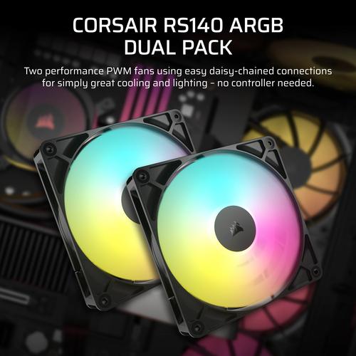 Corsair RS140 ARGB Computer behuizing Ventilator 14 cm Zwart 1 stuk(s) - Image 5