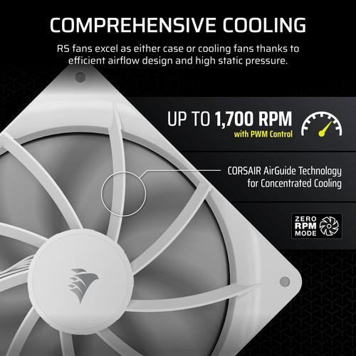 Corsair RS140 Computer behuizing Ventilator 14 cm Wit 1 stuk(s) - Image 8