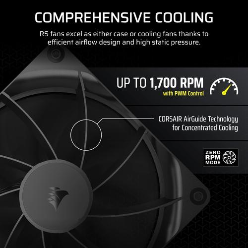 Corsair RS140 Computer behuizing Ventilator 14 cm Zwart 1 stuk(s) - Image 8