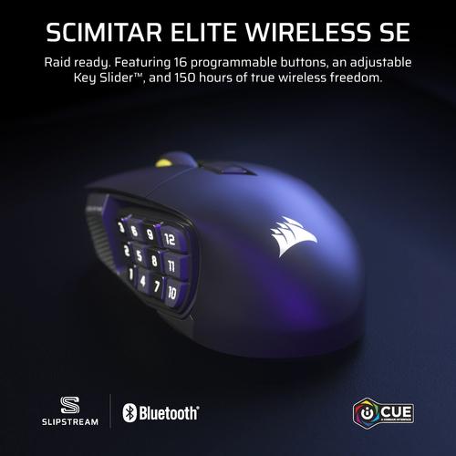 Corsair Scimitar Elite Wireless SE muis Gamen Rechtshandig RF-draadloos + Bluetooth Optisch 33000 DPI - Image 3