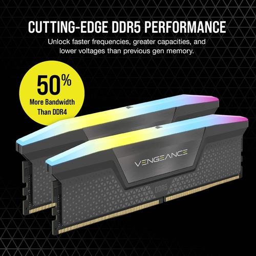 Corsair Vengeance RGB geheugenmodule 32 GB 2 x 16 GB DDR5 288-pin DIMM - Image 8