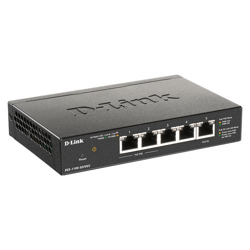 D-Link DGS-1100-05PDV2 netwerk-switch Managed Gigabit Ethernet (10/100/1000) Power over Ethernet (PoE) Zwart - Image 3