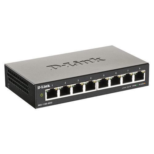 D-Link DGS-1100-08V2 Managed L2 Gigabit Ethernet (10/100/1000) Zwart - Image 3
