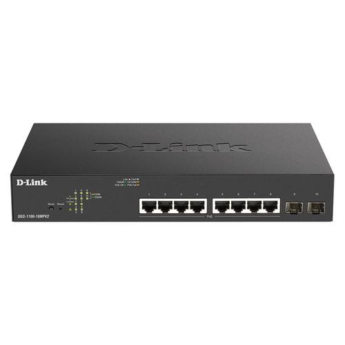 D-Link DGS-1100-10MPV2 Managed L2 Gigabit Ethernet (10/100/1000) Power over Ethernet (PoE) 1U Zwart - Image 1