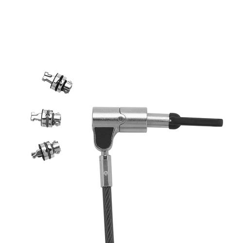 DICOTA D31700 kabelslot Zwart, Zilver 2 m - Image 2