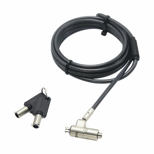 DICOTA D31886 kabelslot Zwart, Zilver 2 m