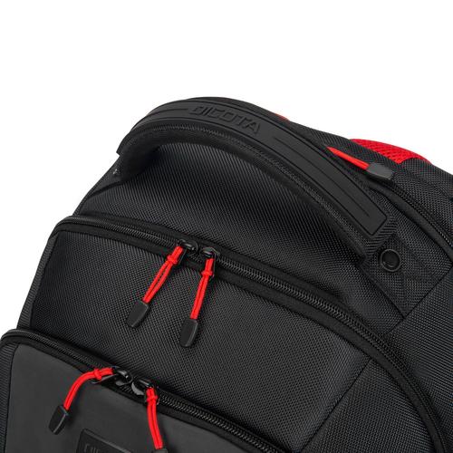 DICOTA D32119-RPET rugzak Casual rugzak Zwart, Rood Polyester, Gerecycleerd polyethyleentereftalaat (rPET) - Image 9