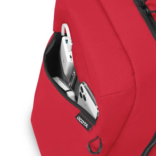 DICOTA D32121-RPET rugzak Casual rugzak Rood Polyester, Gerecycleerd polyethyleentereftalaat (rPET) - Image 4