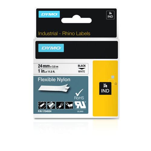 DYMO 1734524 labelprinter-tape Zwart op wit - Image 1