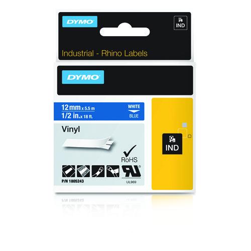 DYMO 1805243 labelprinter-tape Wit op blauw - Image 1