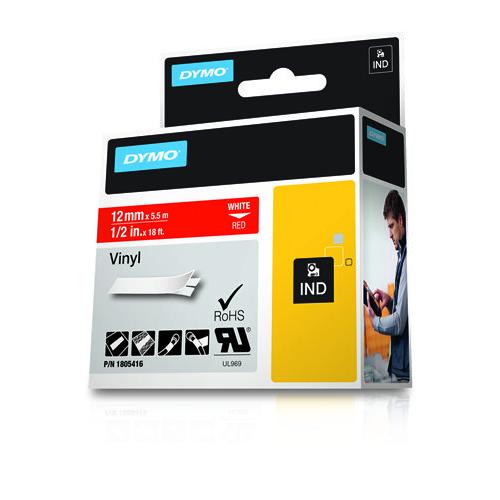 DYMO 1805416 labelprinter-tape Wit op rood - Image 2