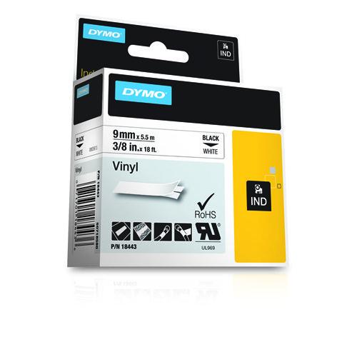 DYMO 18443 labelprinter-tape Zwart op wit - Image 3