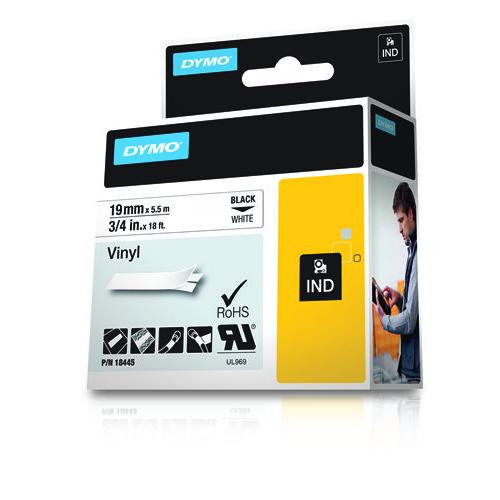 DYMO 18445 labelprinter-tape Zwart op wit - Image 2